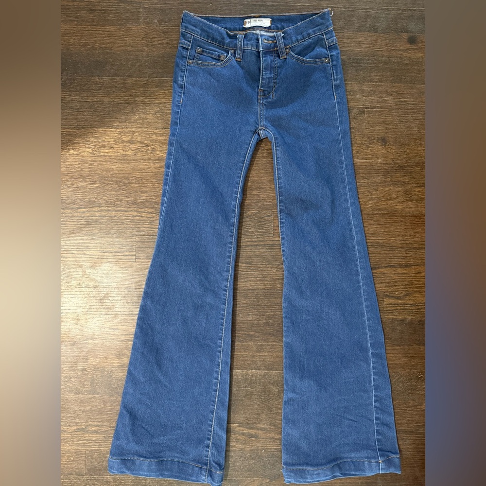 Free People Flare Wide Leg Jeans